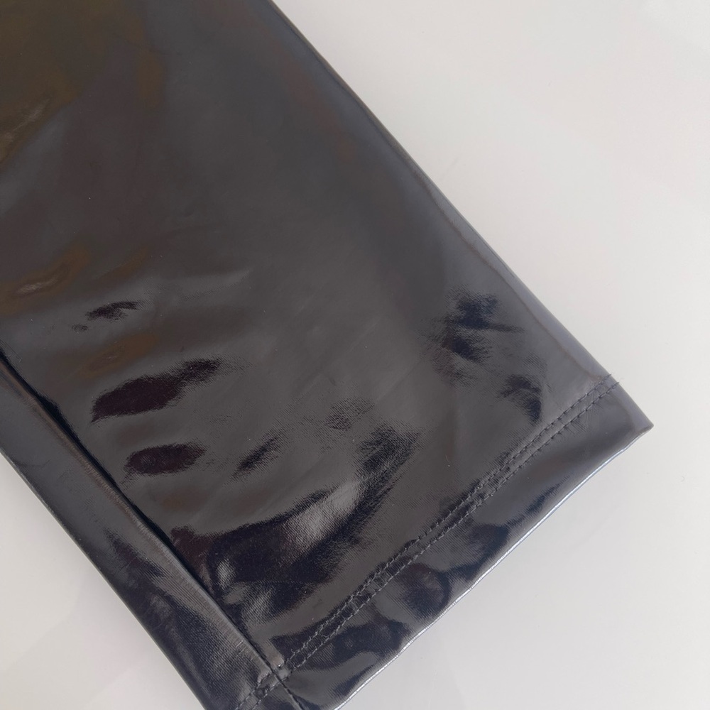 H&M Divided black faux pantent leather vinyl leggings - Picture 6 of 14